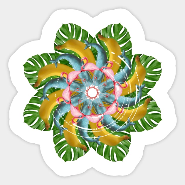 tropic absurd mandala Sticker by burenkaUA